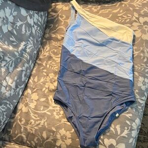 Summersalt Sidestroke Women’s One-Piece in Blue Gradient w/ Cream Accent 10 LT